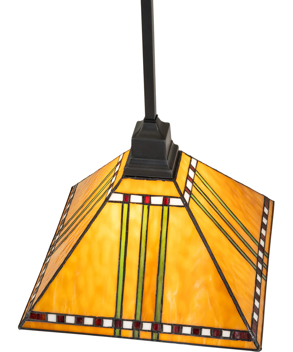 13" Square Prairie Corn Pendant - Image 3