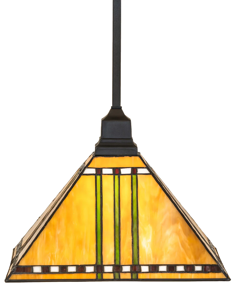13" Square Prairie Corn Pendant - Image 4