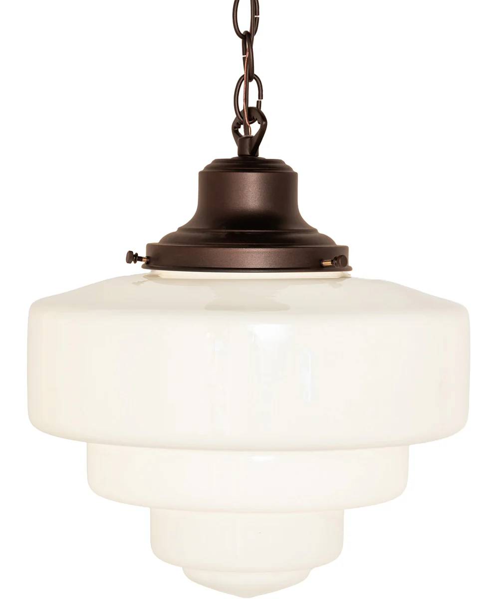 13" Wide Revival Schoolhouse Pendant - Image 4