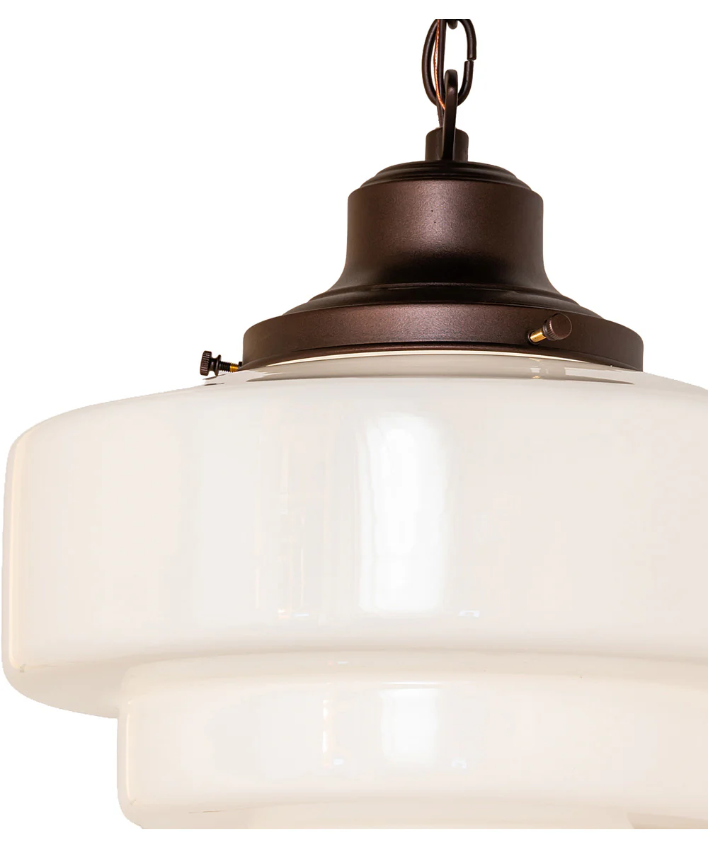 13" Wide Revival Schoolhouse Pendant - Image 7