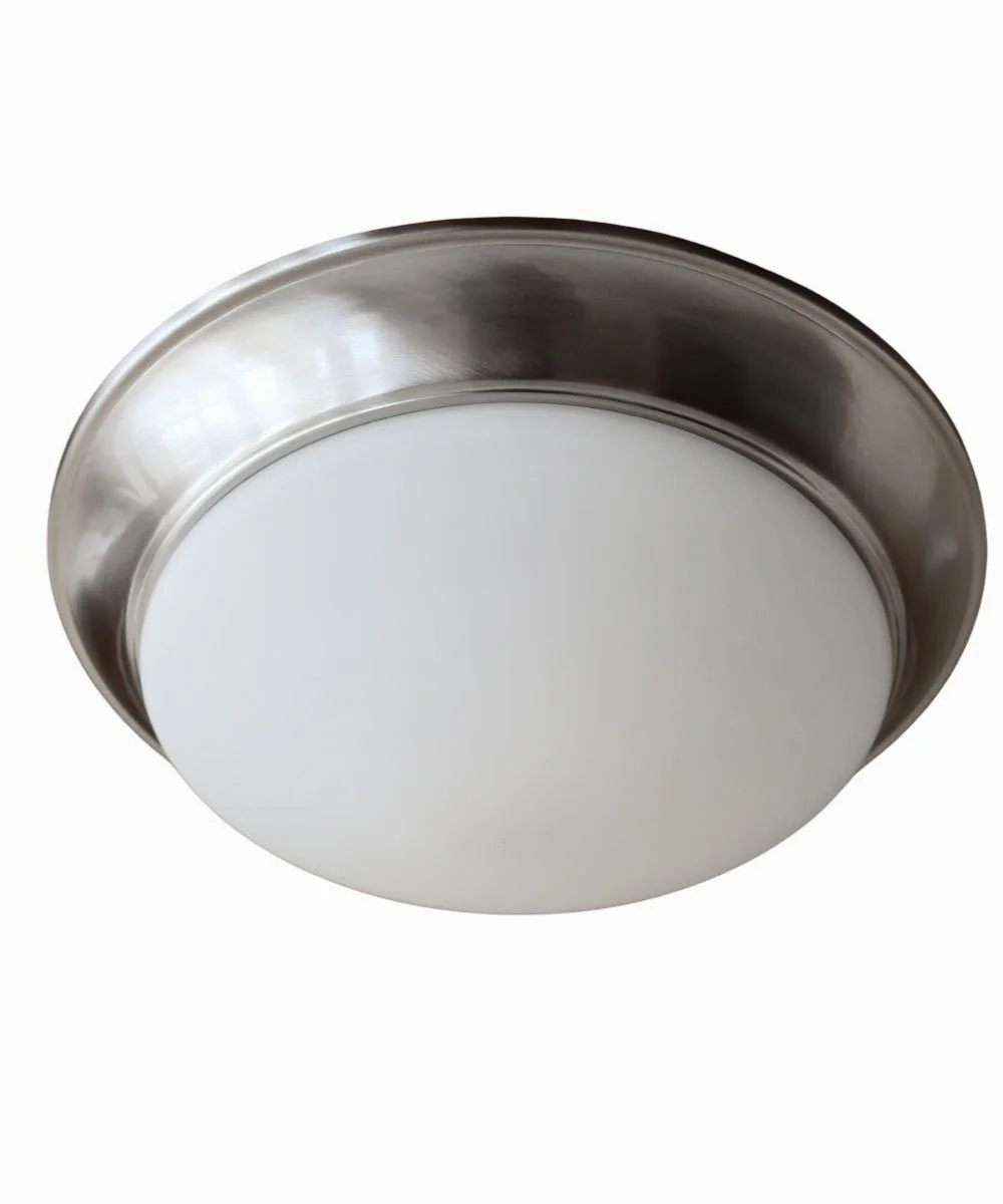 13"w 1-Light LED Flush Mount Ceiling Light Fixture Brushed Nickel Finish by RP Lighting