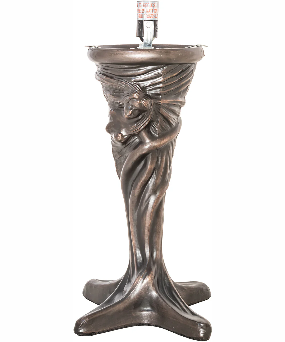 15" High Tiffany Poinsettia Mini Lamp - Image 5