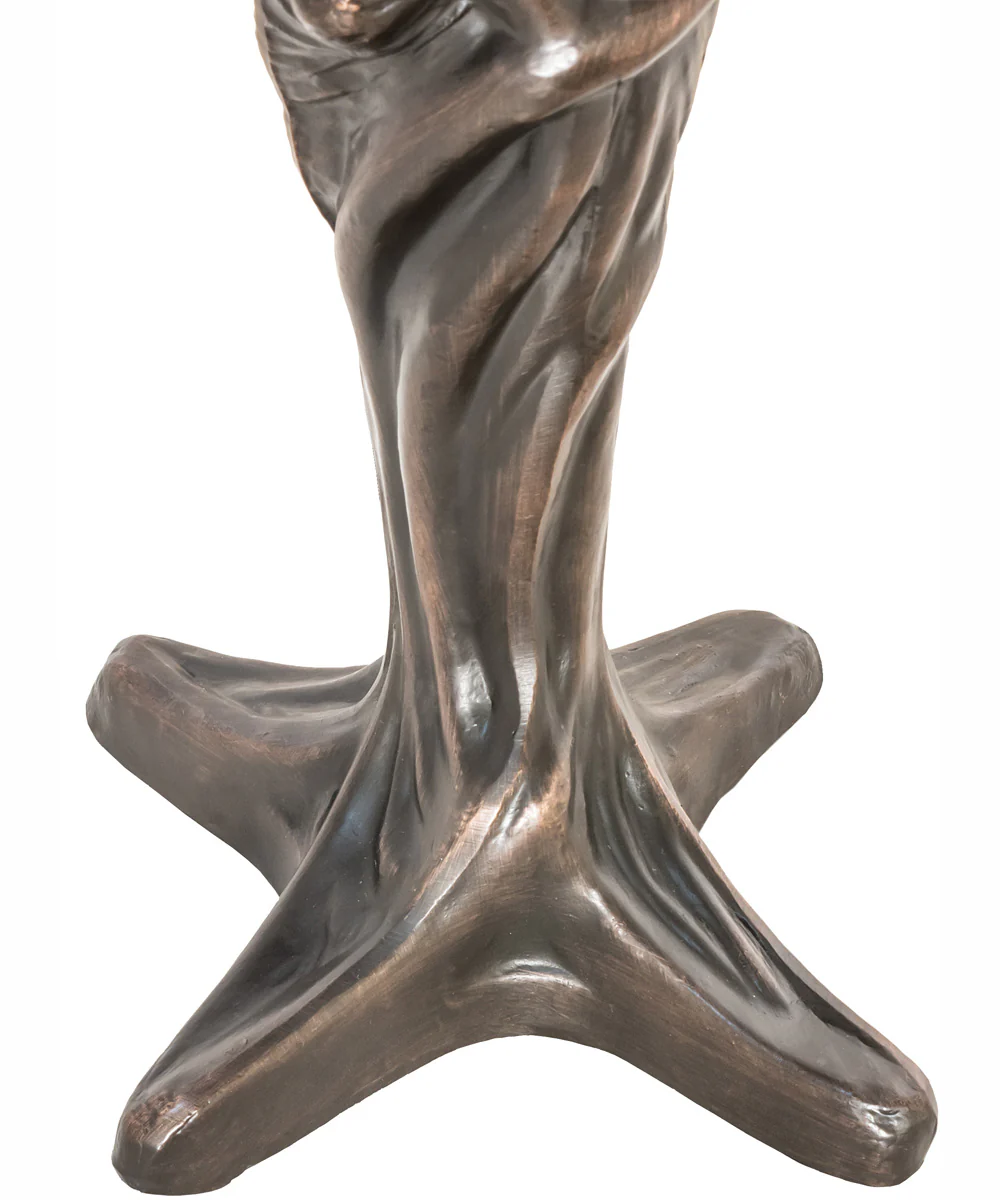 15" High Tiffany Turning Leaf Mini Lamp - Image 7