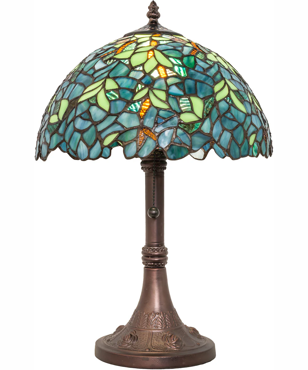 17" High Nightfall Wisteria Table Lamp - Image 5