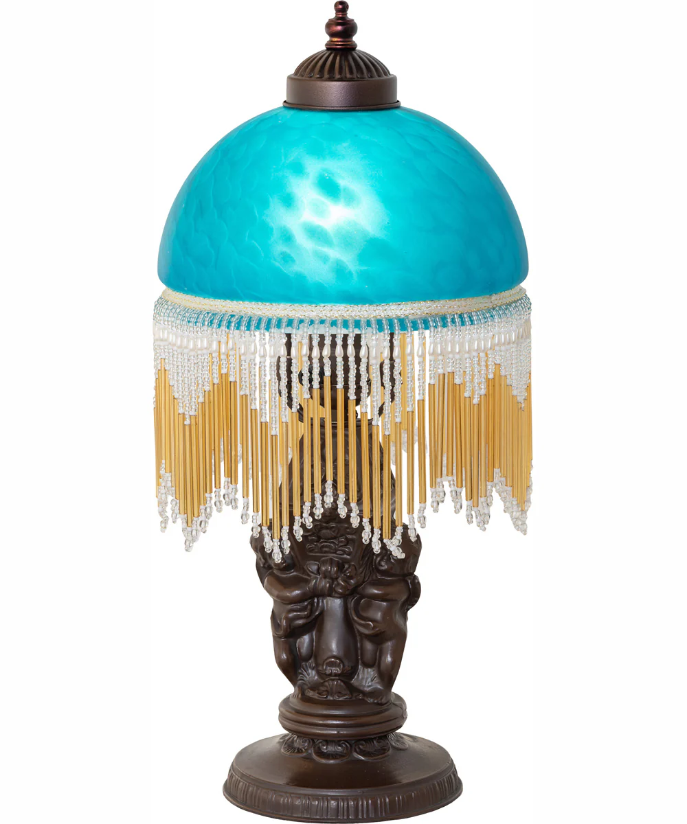 17" High Roussillon Cherub With Lantern Mini Lamp - Image 2