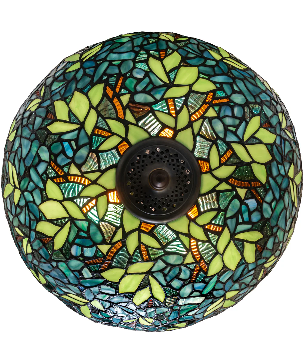18" Wide Nightfall Wisteria Flushmount - Image 6