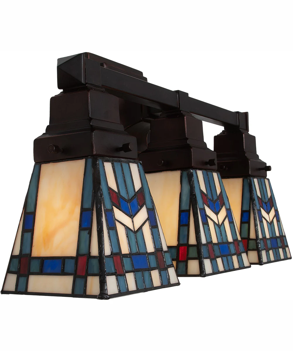 20" Wide Prairie Wheat 3 Light Vanity - Image 8
