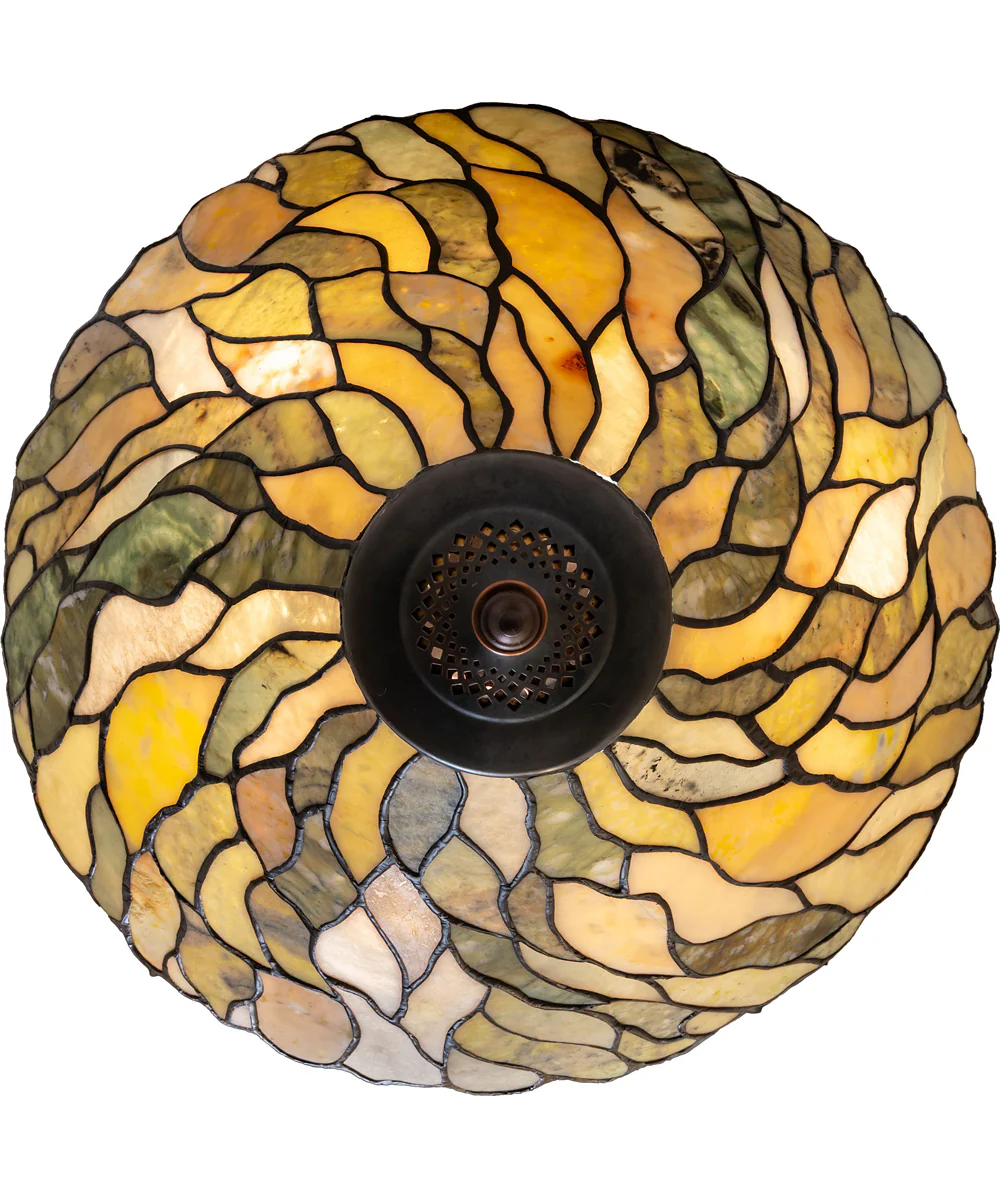 20" Wide Willow Jadestone Flushmount - Image 6