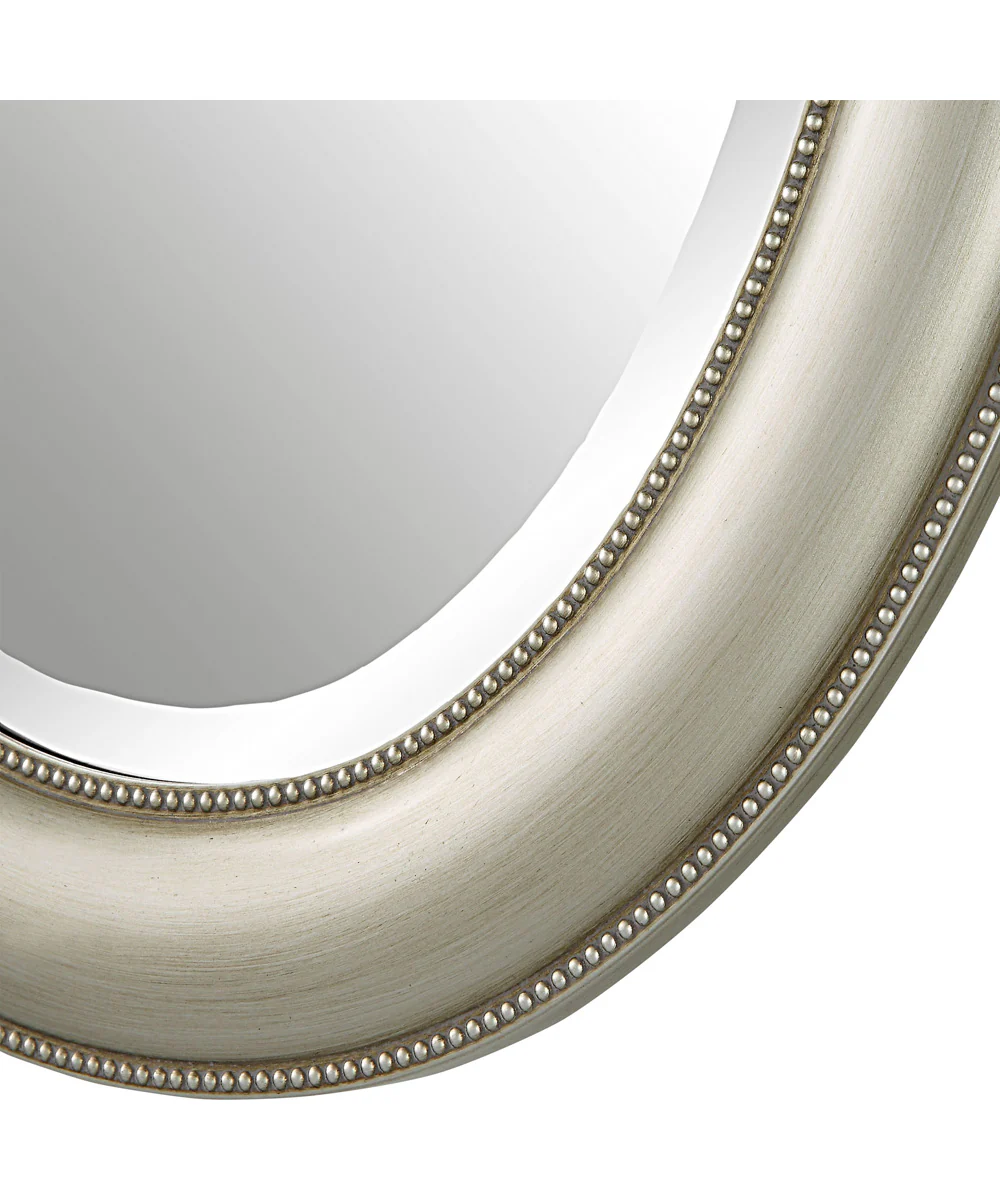 22x30" Wall Mirror Metallic Silver with Subtle Brown Antiquing - Image 5