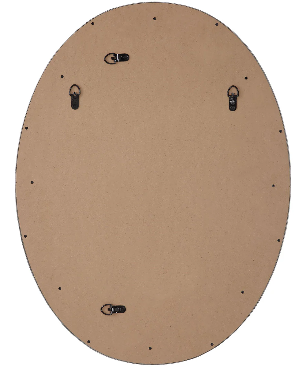 22x30" Wall Mirror Metallic Silver with Subtle Brown Antiquing - Image 6