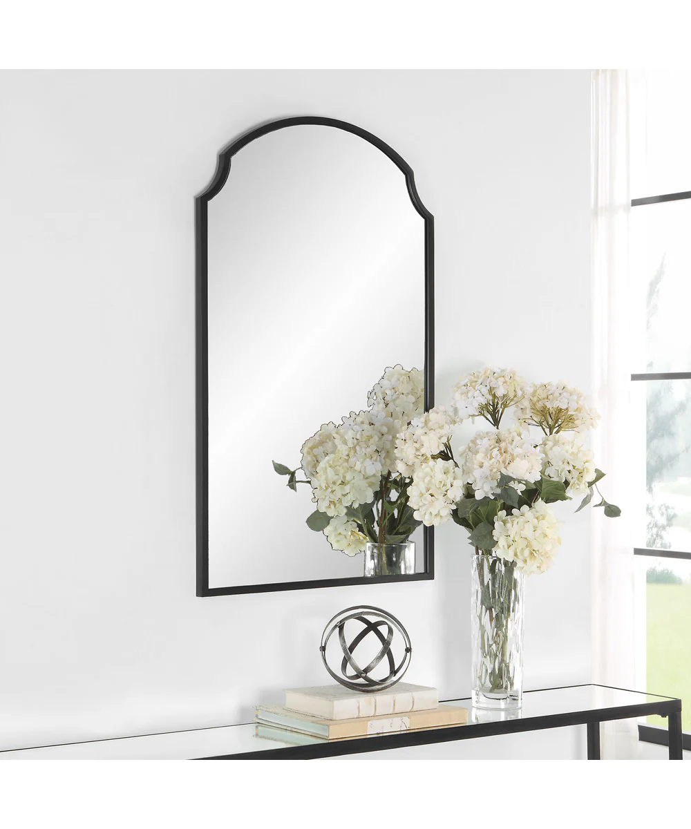 22x36" Wall Mirror in Satin Black - Image 3