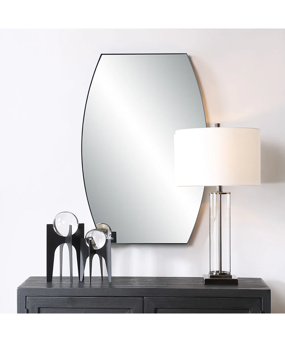 24x36" Wall Mirror Matte Black - Image 2