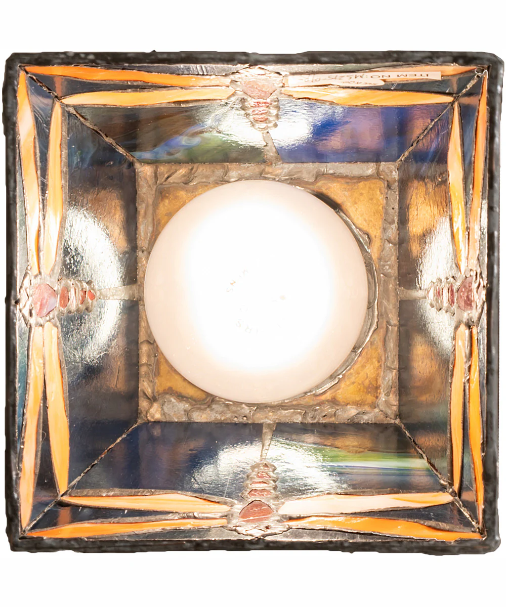5" Square Prairie Dragonfly Flushmount - Image 7