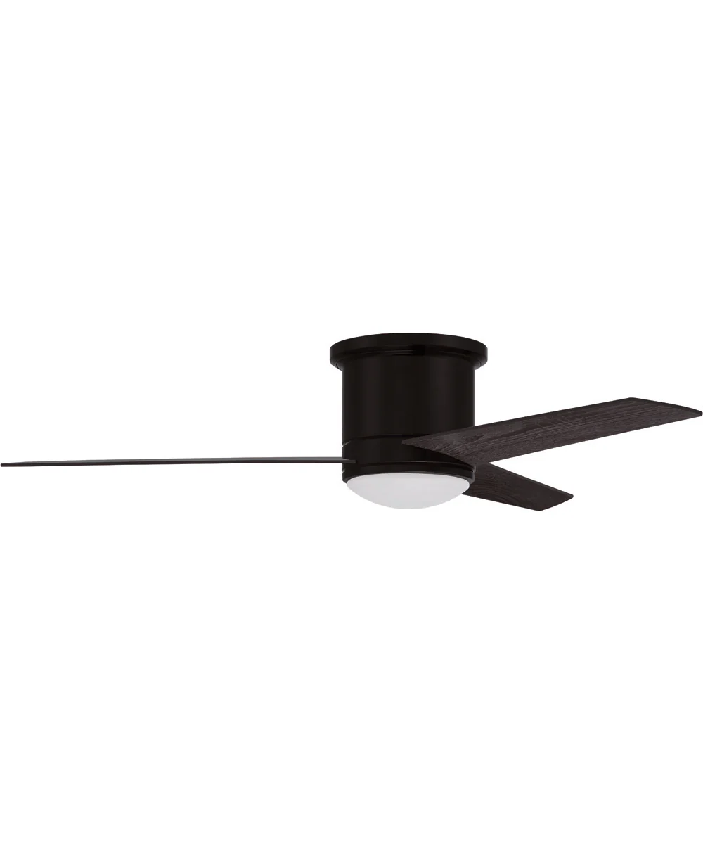 52" Cole 1-Light Ceiling Fan Flat Black - Image 2