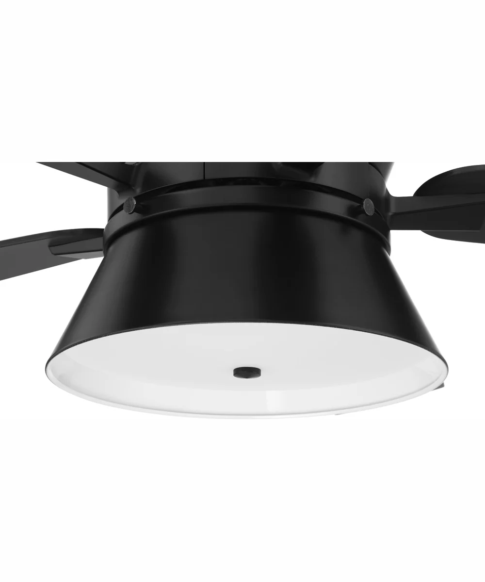 52" Dominick 3-Light Ceiling Fan Flat Black - Image 8