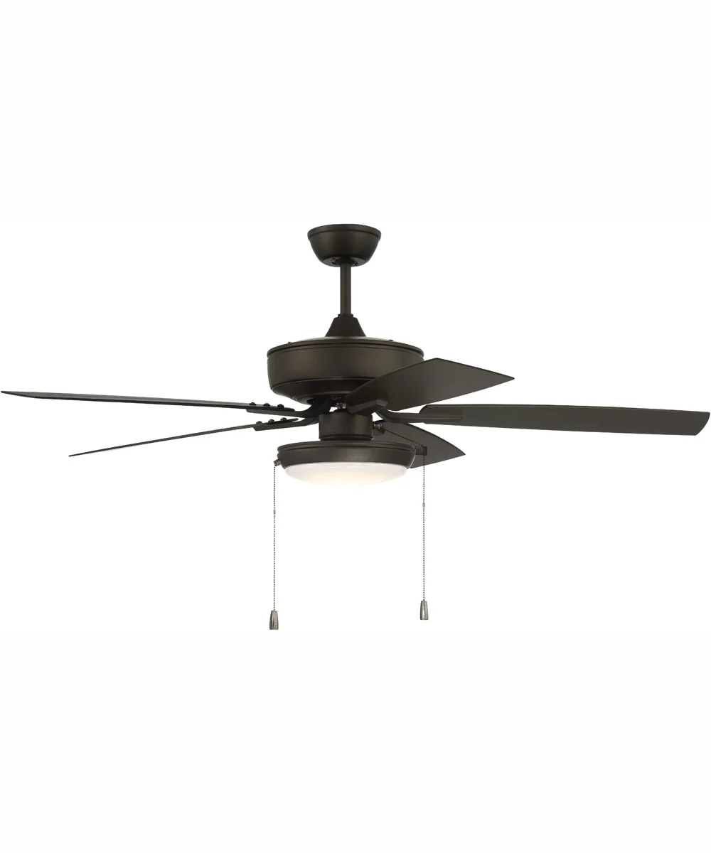 52" Outdoor Pro Plus 119 Pan Light Kit 1-Light Indoor/Outdoor Ceiling Fan Espresso - Image 2