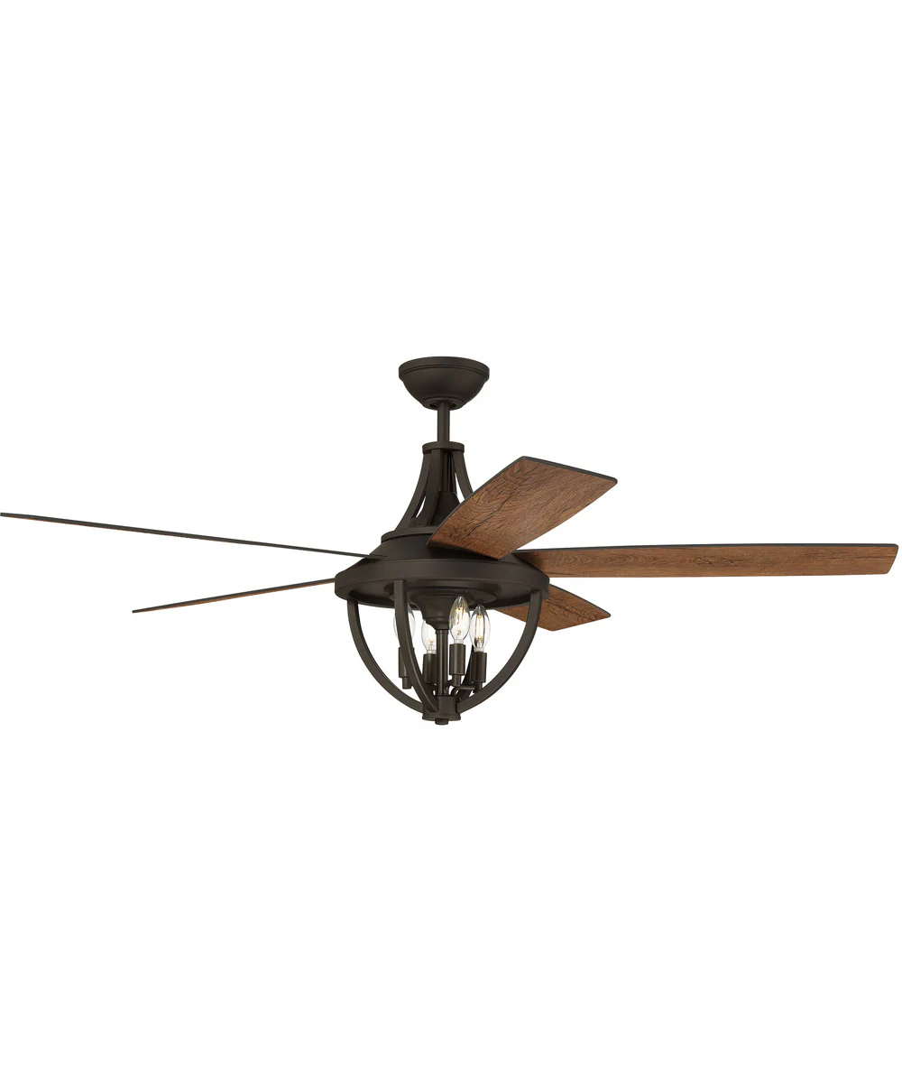 56" Nash 4-Light Indoor/Outdoor Ceiling Fan Espresso - Image 3