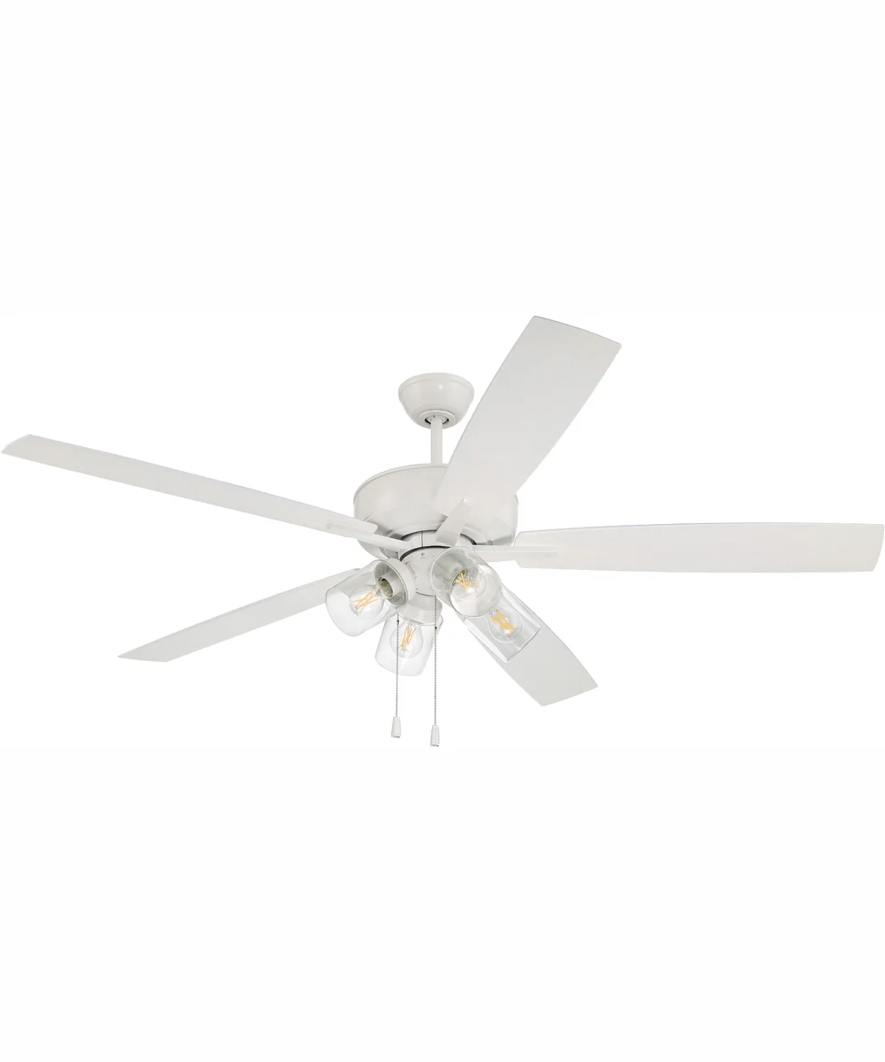 60" Outdoor Super Pro 104 4-Light Indoor/Outdoor Ceiling Fan White - Image 6