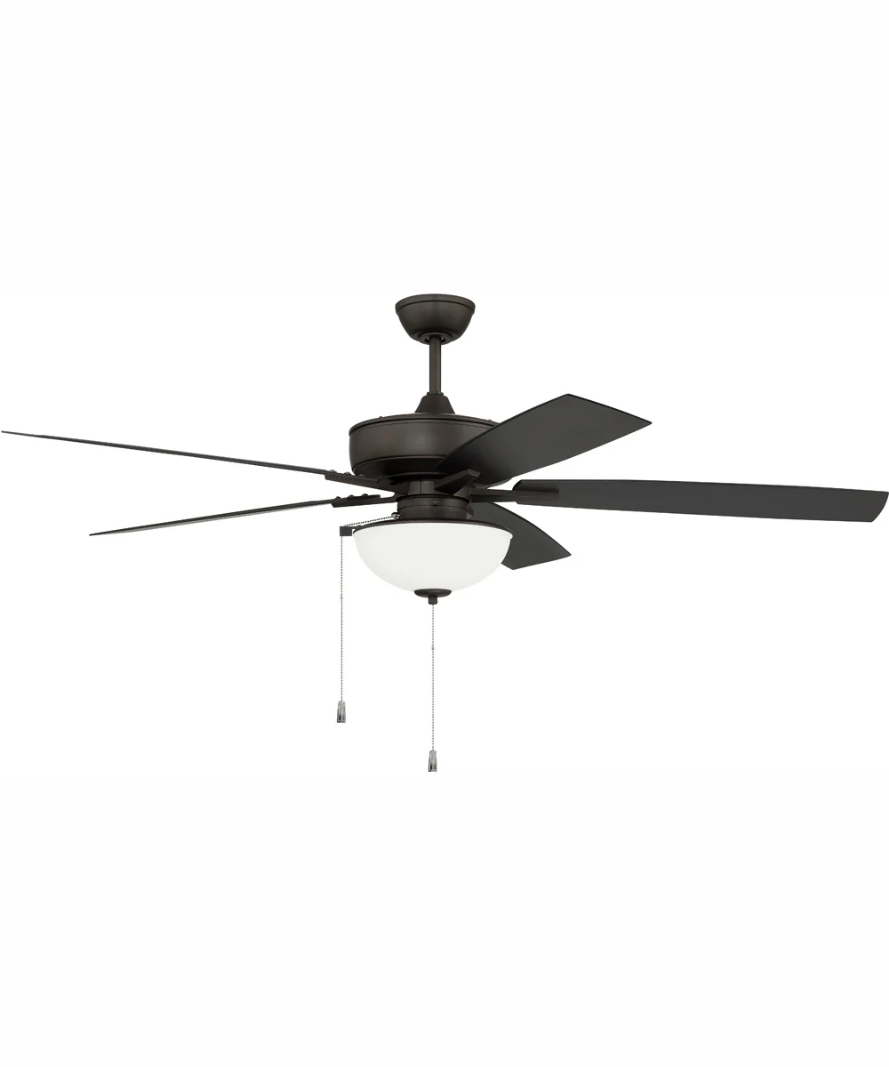 60" Outdoor Super Pro 211 2-Light Indoor/Outdoor Ceiling Fan Espresso