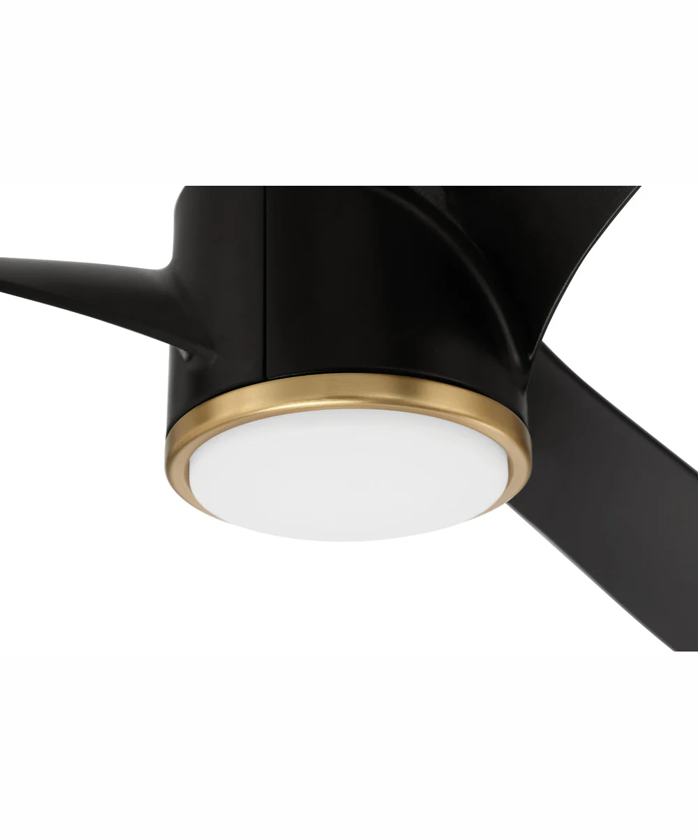 60" Phoebe 1-Light Ceiling Fan Flat Black/Satin Brass - Image 6