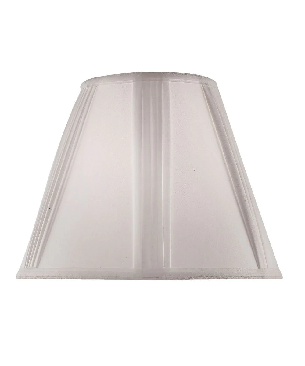 7x14x11 White Linen French Drape Hardback Empire Lampshade