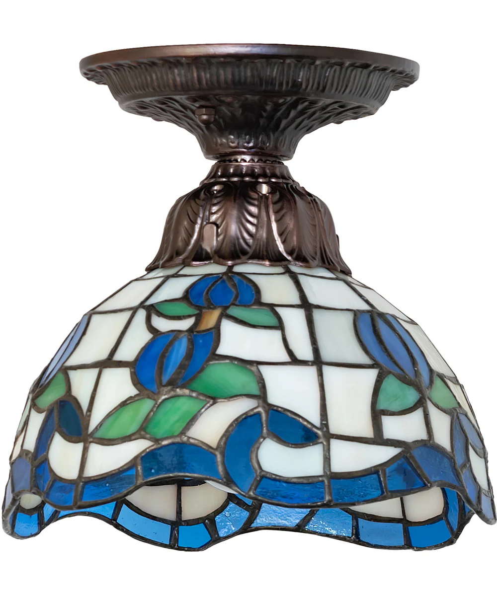 8" Wide Roseborder Flushmount Light - Image 2