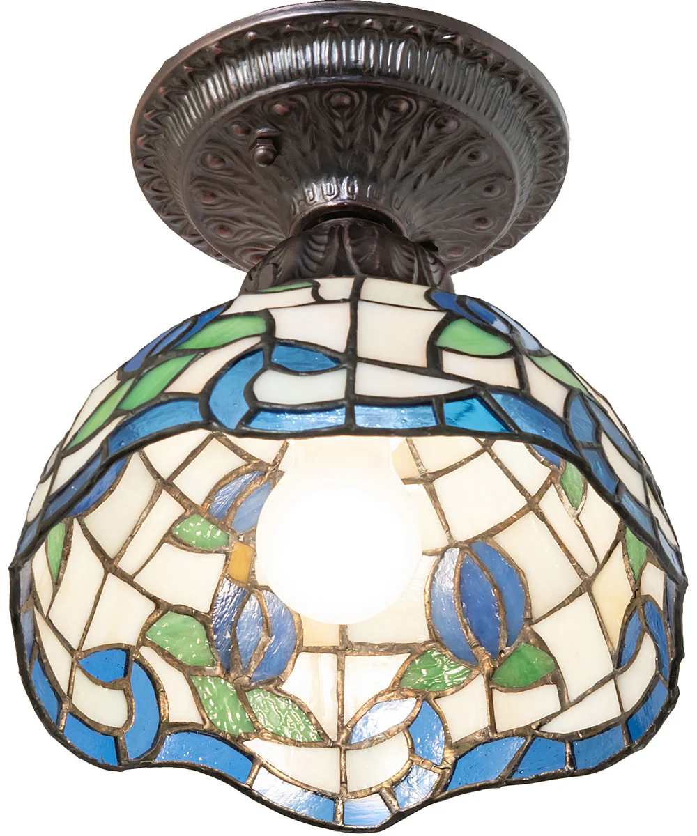 8" Wide Roseborder Flushmount Light - Image 5