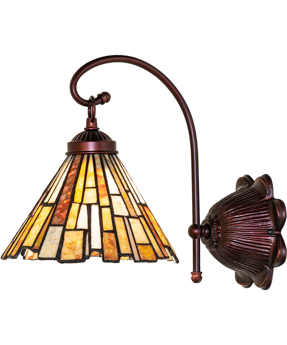 8" Wide DeLighta Jadestone Wall Sconce - Image 6