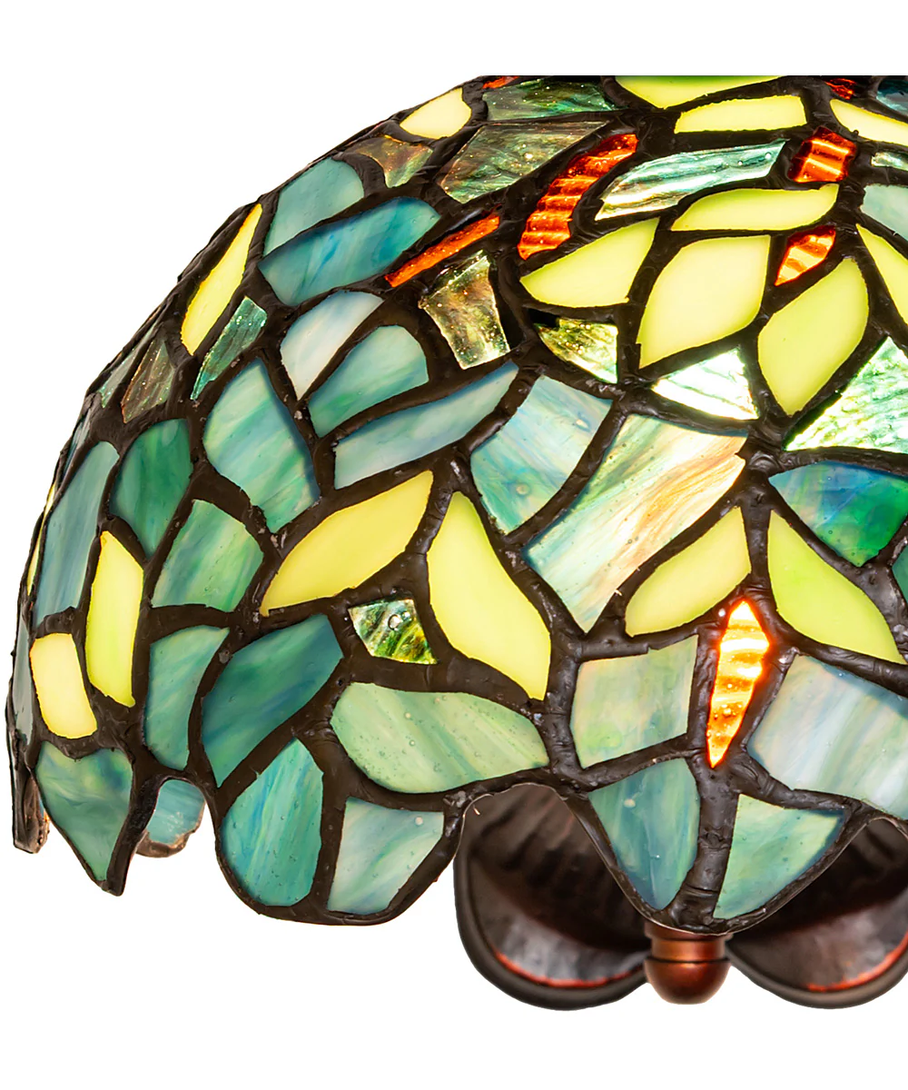 8" Wide Nightfall Wisteria Wall Sconce - Image 8
