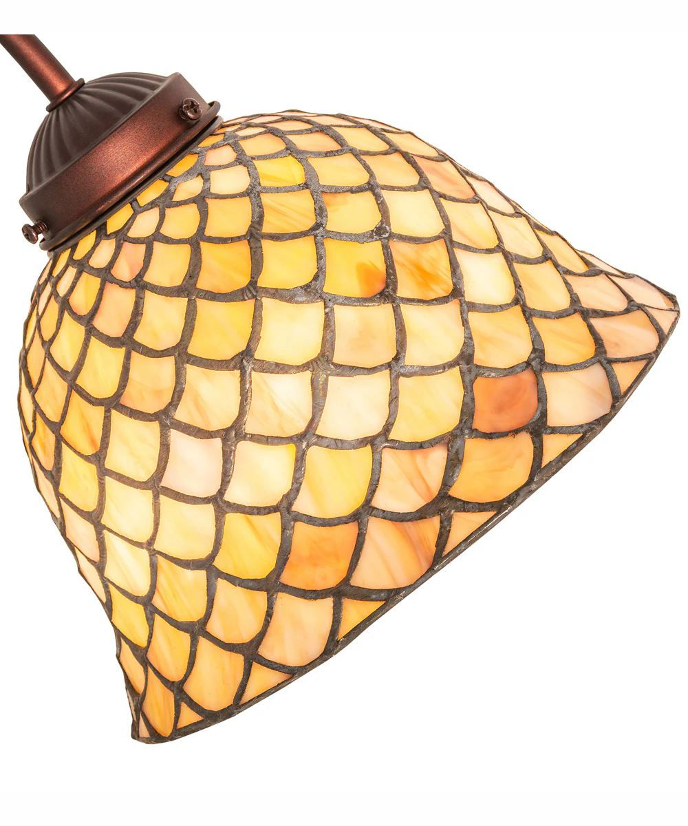 8" Wide Tiffany Fishscale Desk Lamp - Image 6