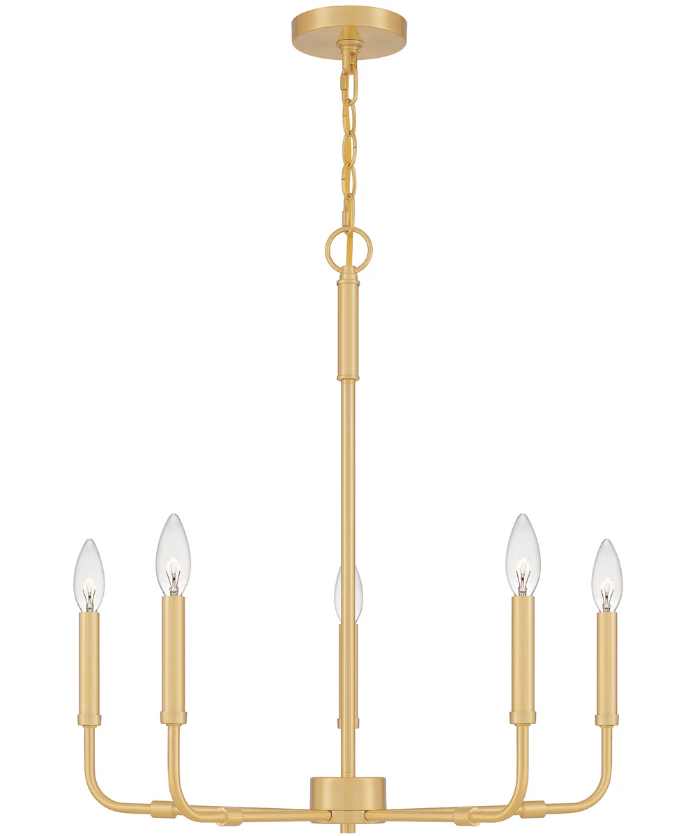 Abner 5-light Chandelier Aged Brass