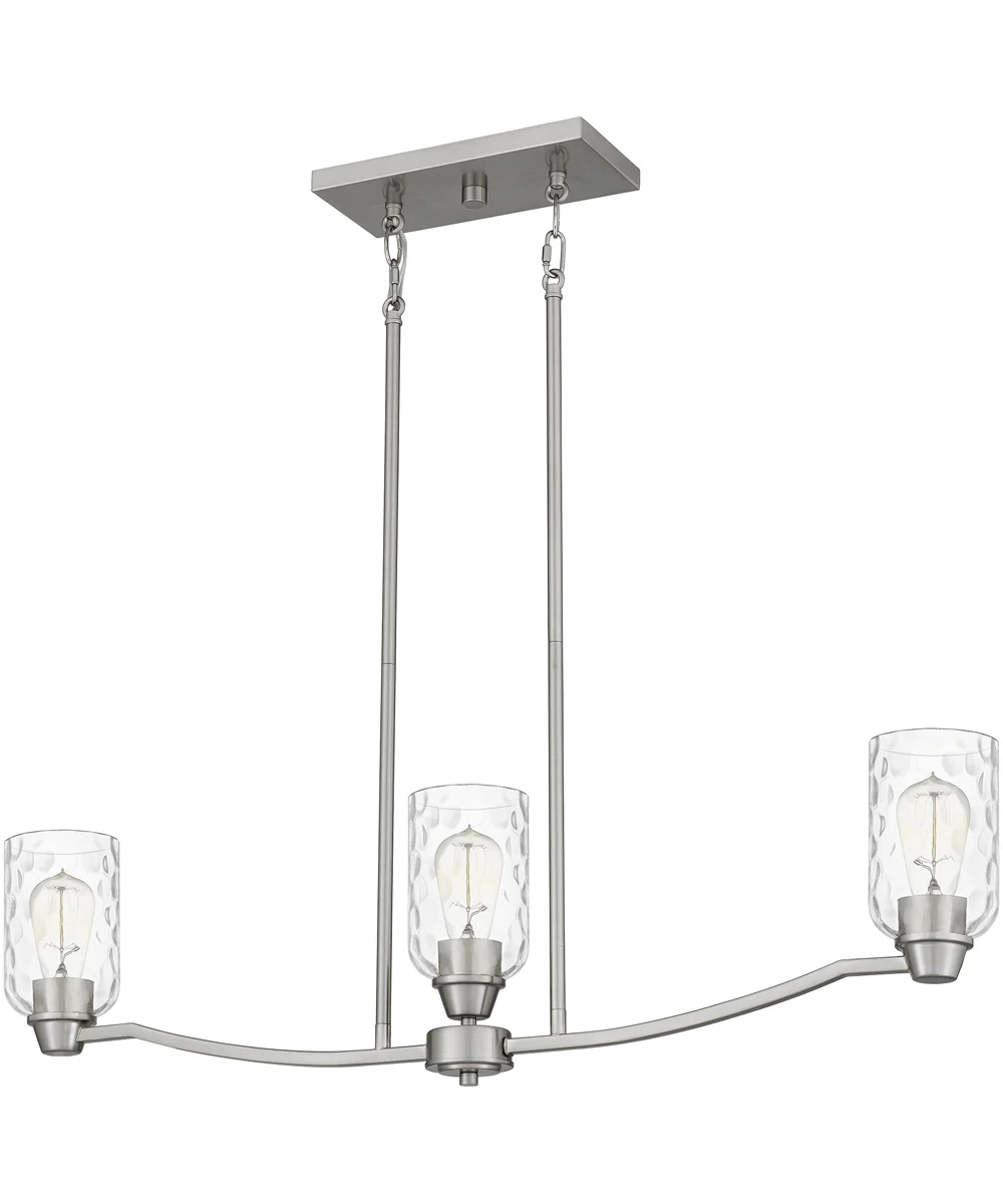 Acacia 3-light Island Light Brushed Nickel - Image 3