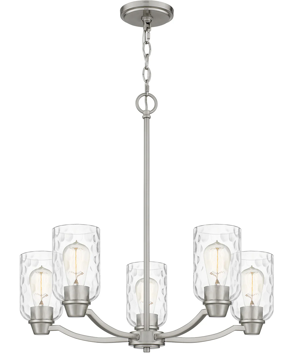Acacia 5-light Chandelier Brushed Nickel