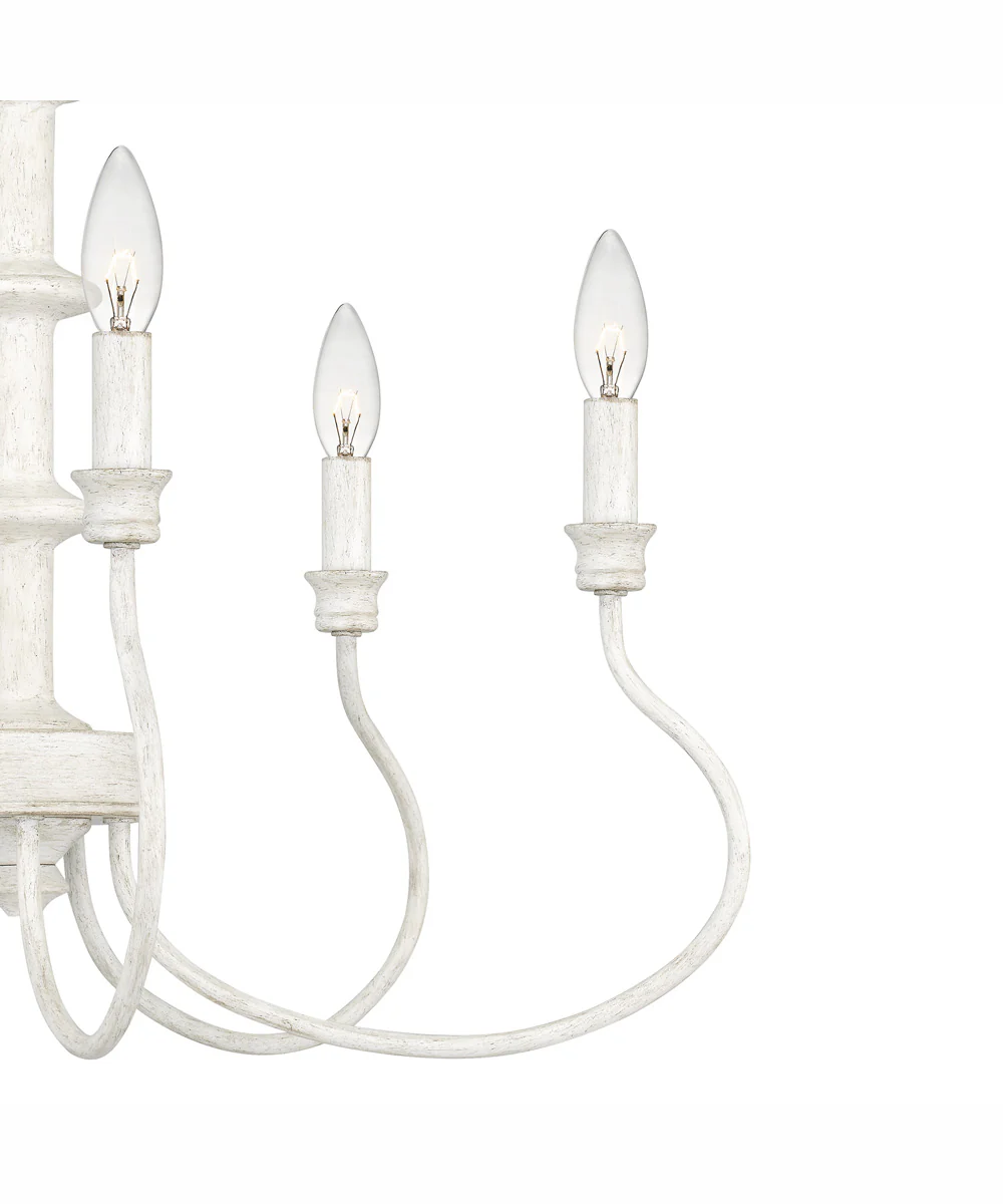 Adela 5-light Chandelier Antique White - Image 6