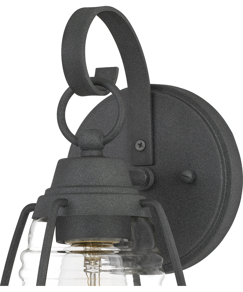 Admiral Small 1-light Outdoor Wall Light Coastal Armour Aluminum Mottled Black - Image 6