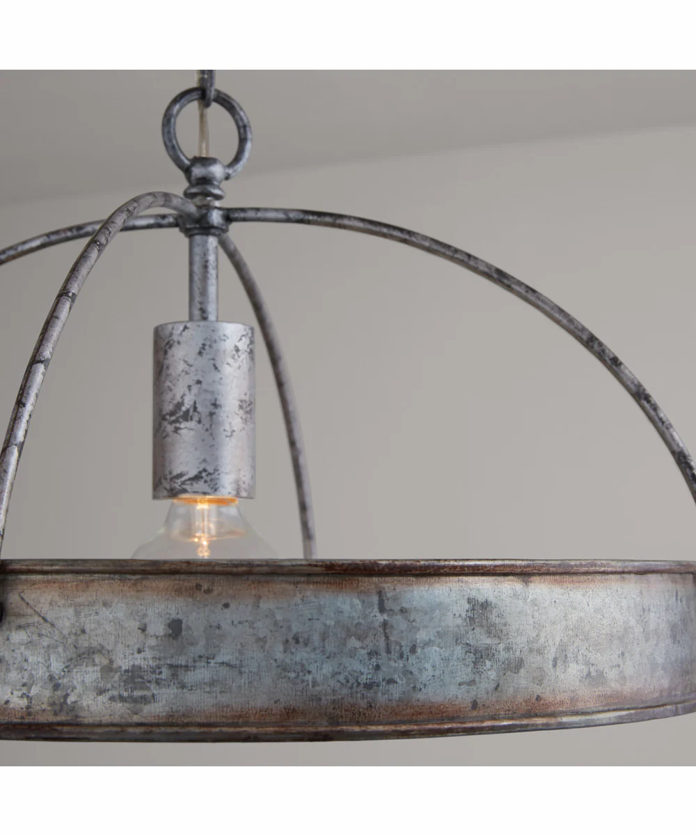 Alvin 1-Light Pendant Antique Galvanized - Image 3