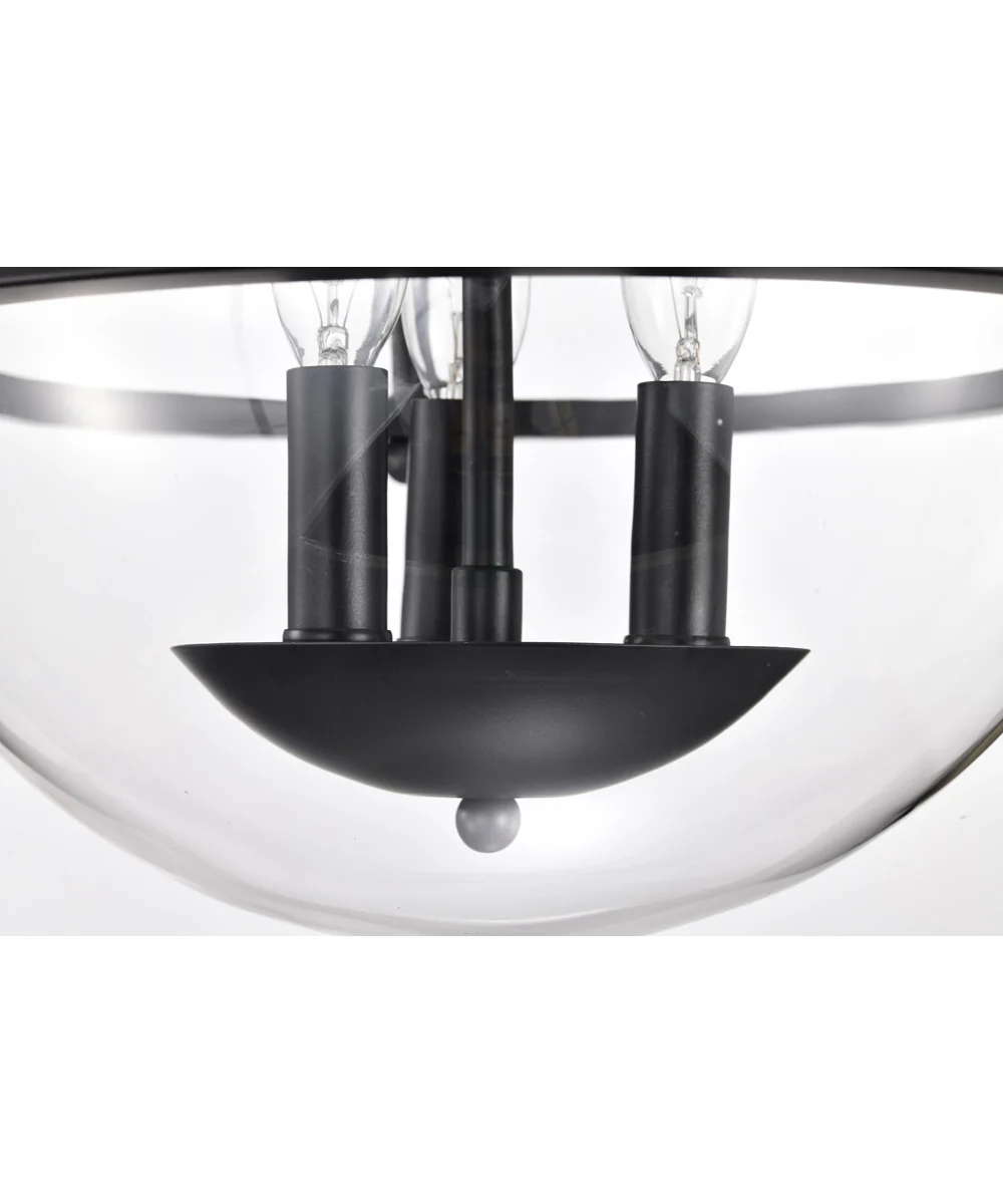 Amado 3-Light Close-to-Ceiling Matte Black - Image 11