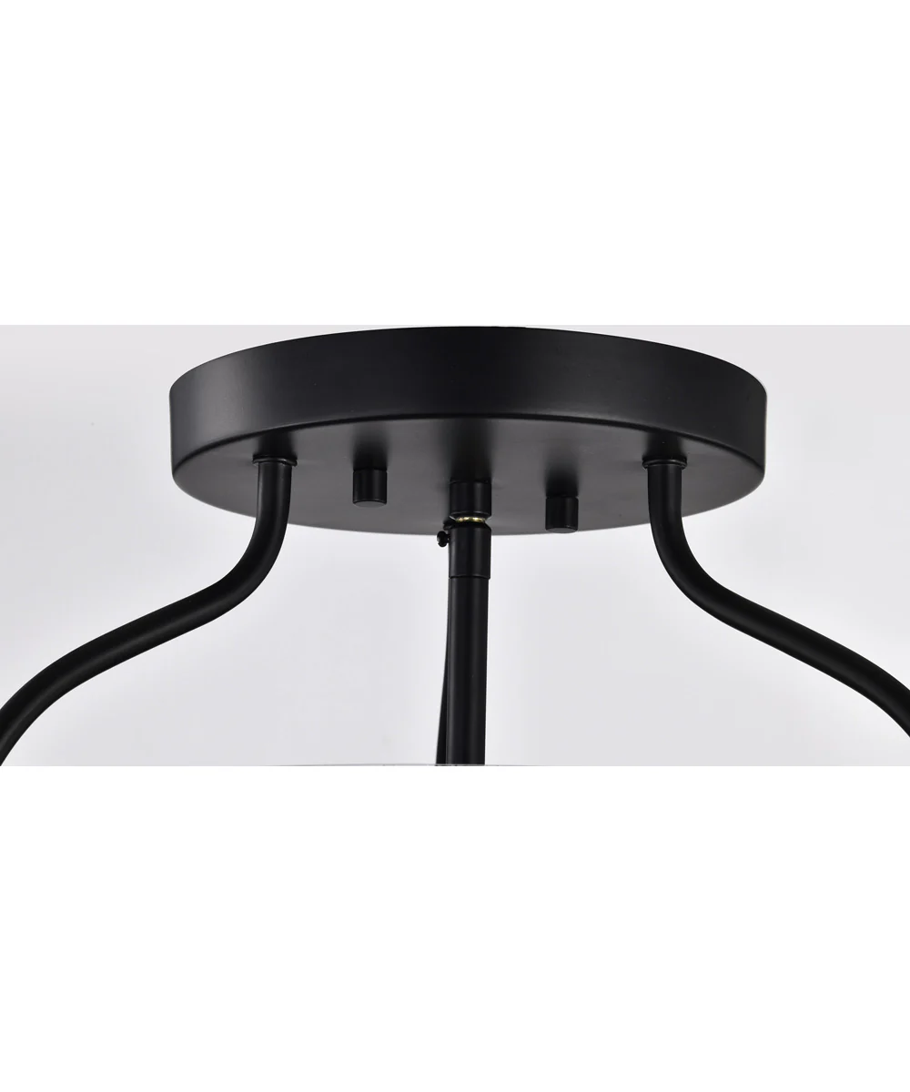 Amado 3-Light Close-to-Ceiling Matte Black - Image 7