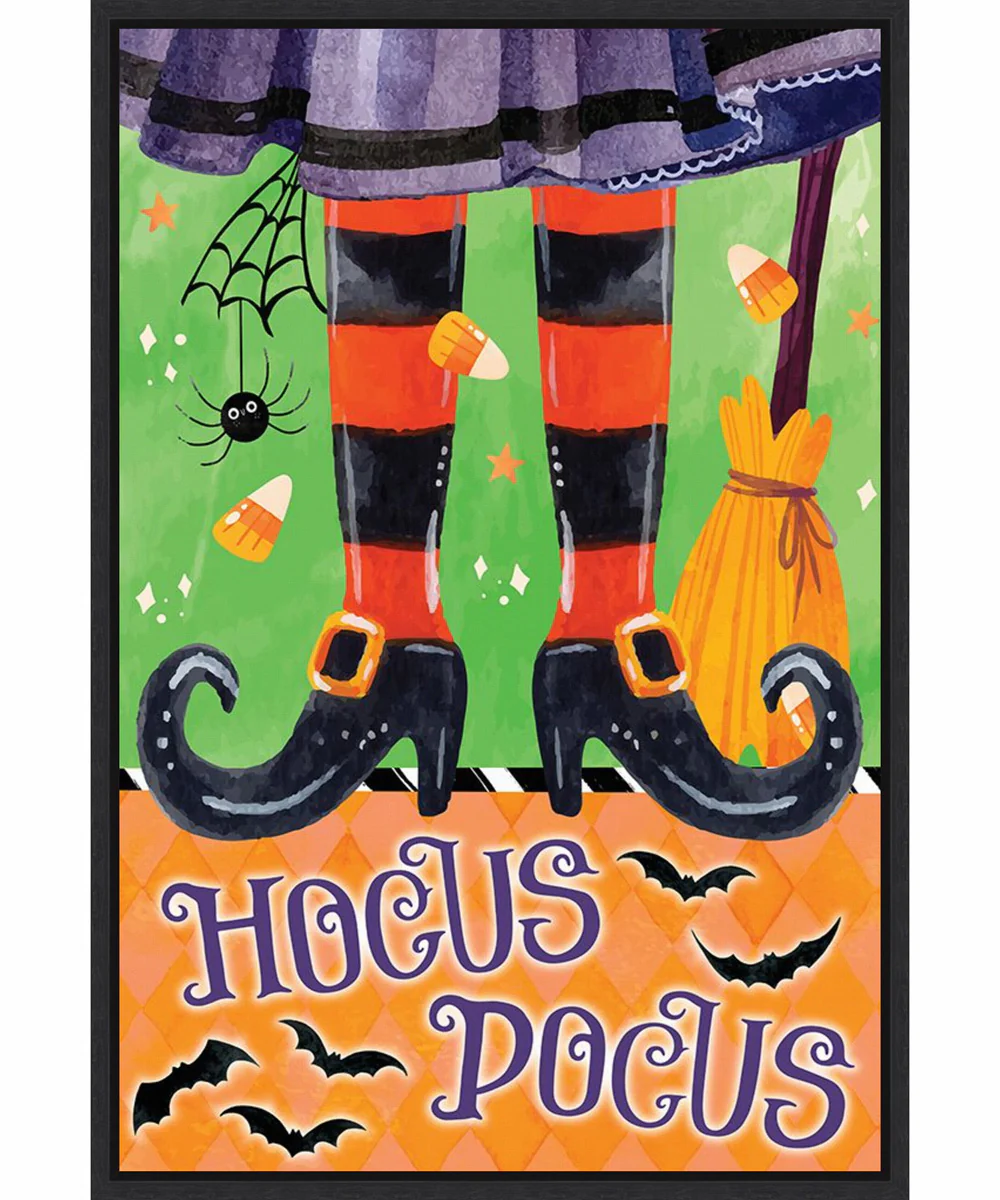 Framed Witchy Hocus Pocus by Art Nd Canvas Wall Art Print (23 W x 33 H), Sylvie Black Frame