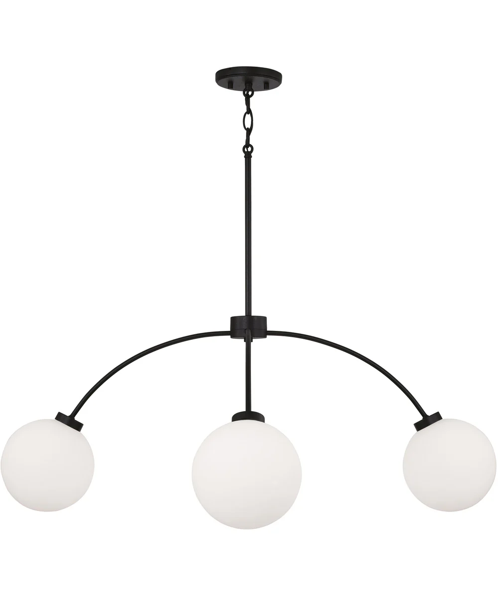 Amos 4-Light Chandelier Black Iron - Image 4