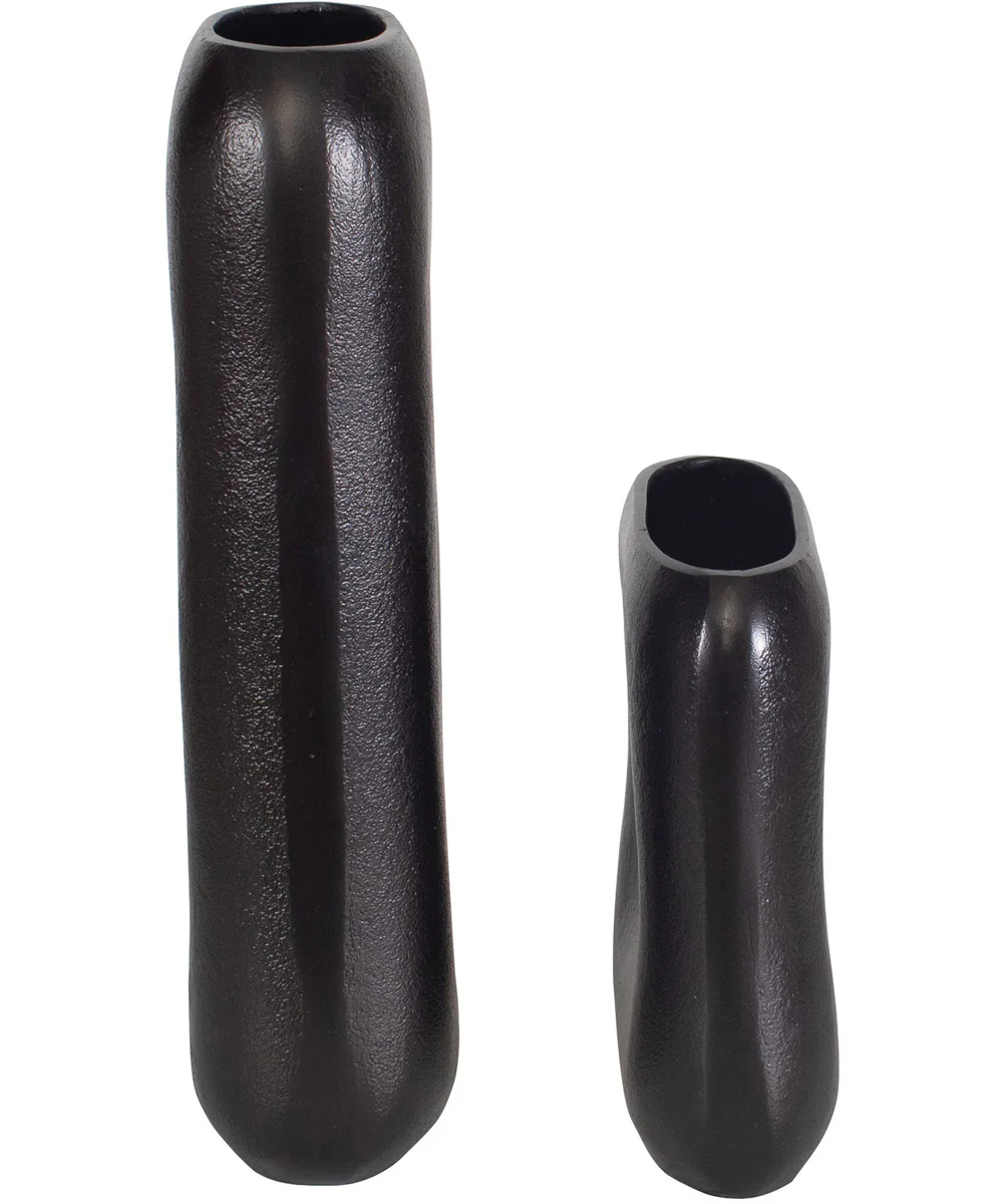 Anodic Dark Brown Vases Set of 2 - Image 4