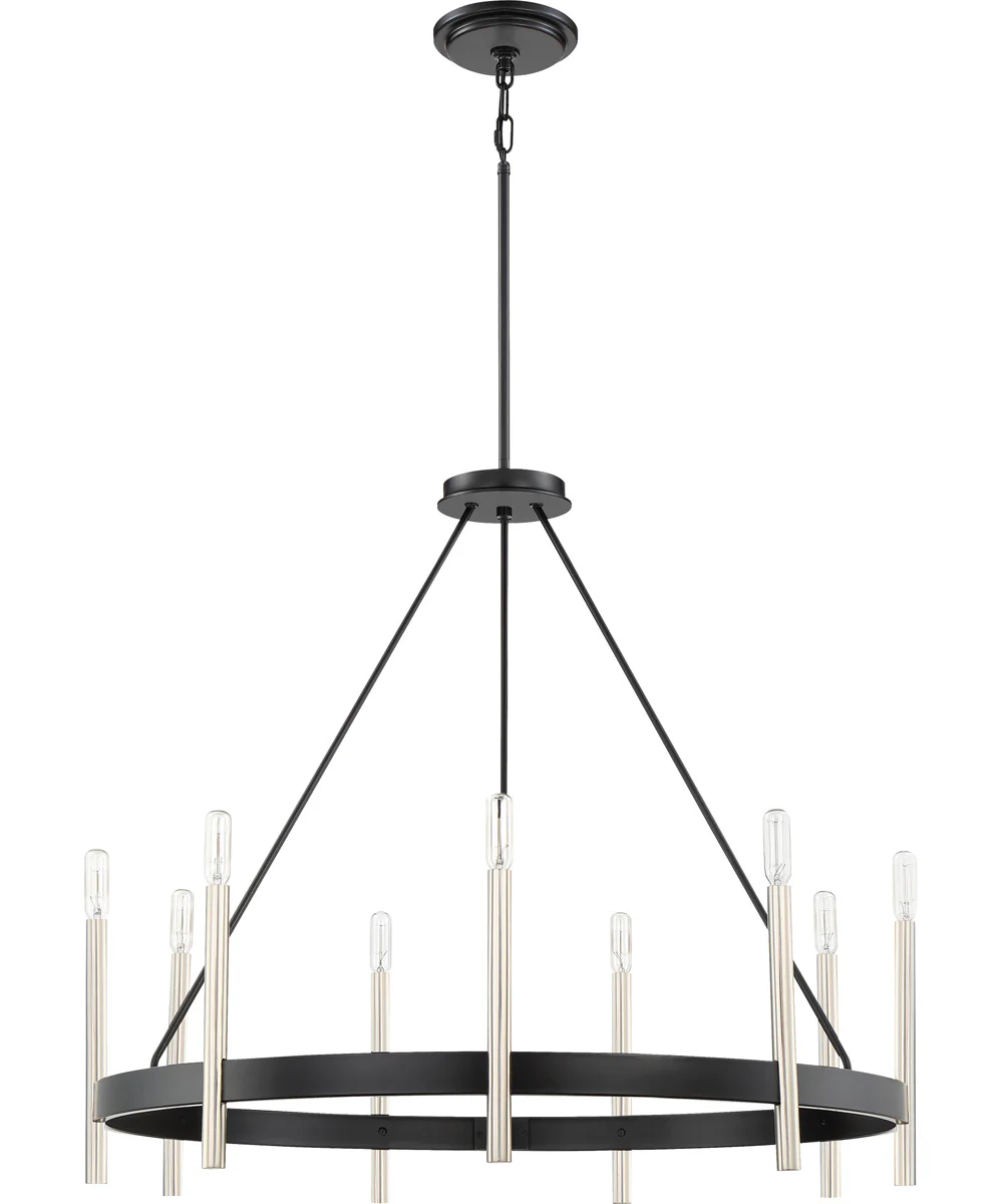Anthem 9-light Chandelier Mystic Black - Image 2
