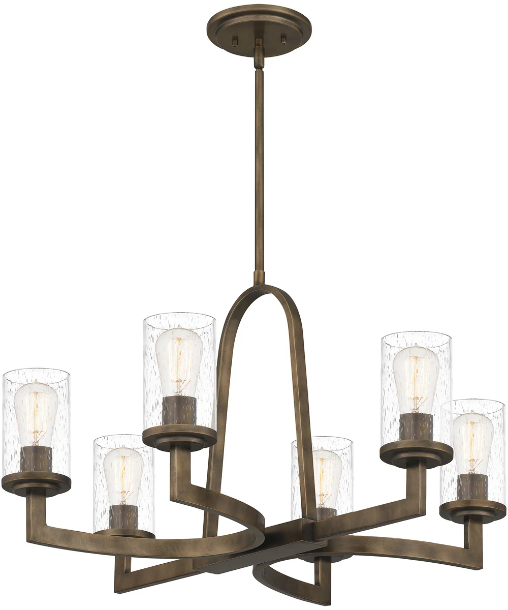 Antonin 6-light Chandelier Statuary Bronze - Image 5