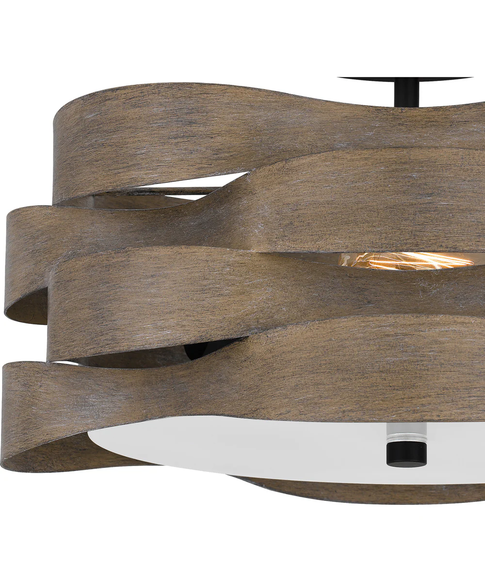 Appleton Medium 2-light Semi Flush Mount Matte Black - Image 5