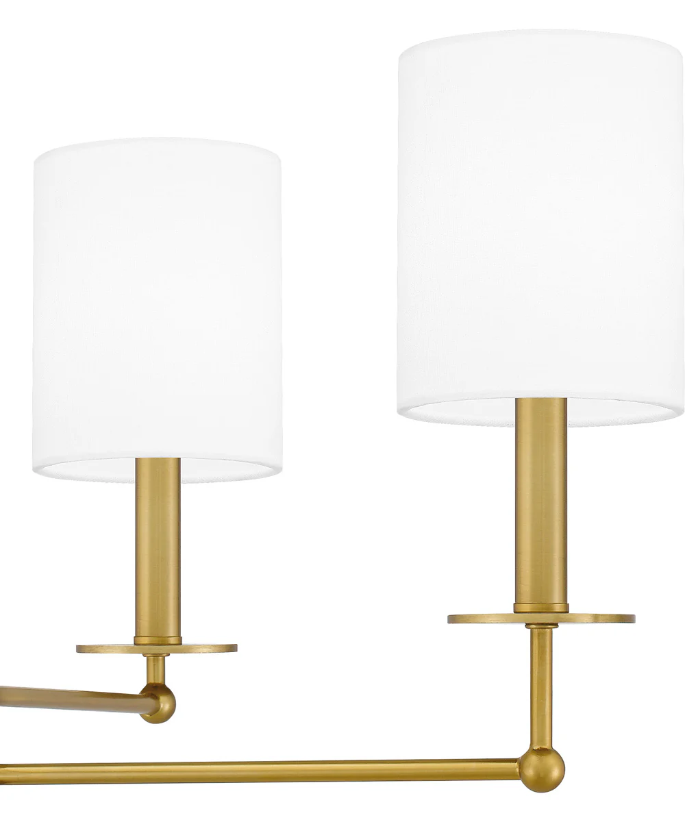 Ardsley 4-light Chandelier Aged Brass - Image 6