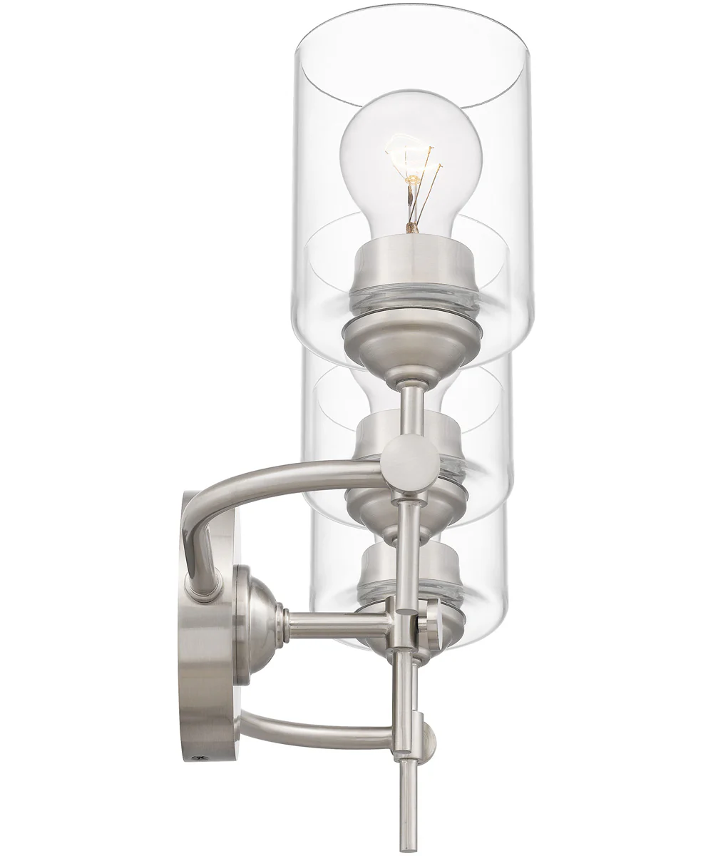 Aria Large 3-light Bath Light Brushed Nickel - Image 5
