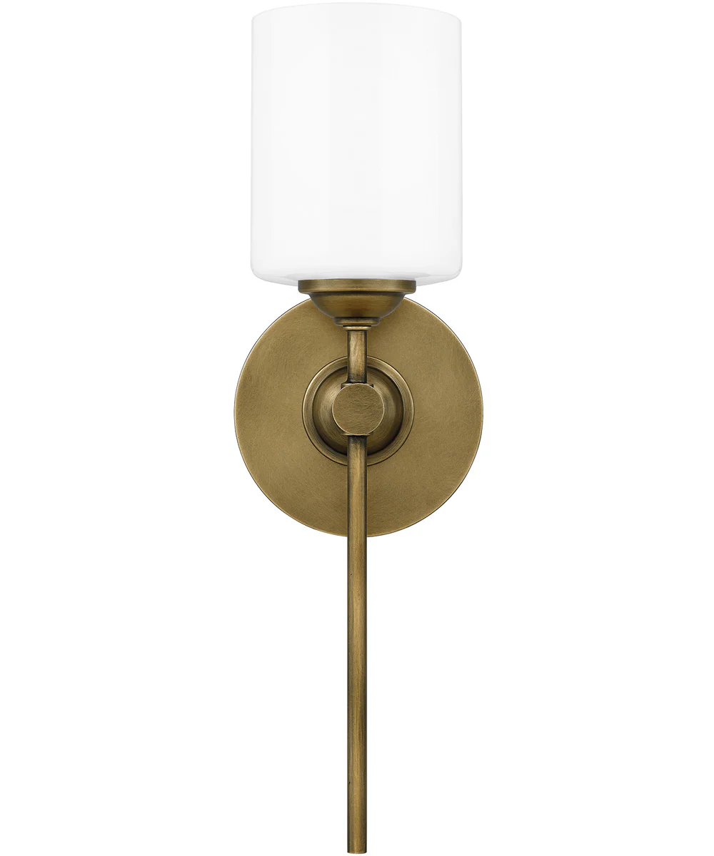 Aria Small 1-light Wall Sconce Weathered Brass