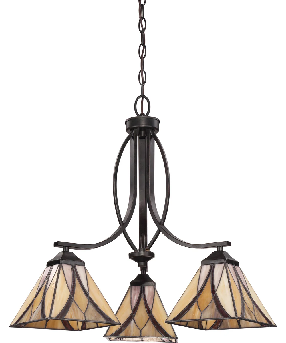 Asheville 3-light Chandelier Valiant Bronze - Image 3