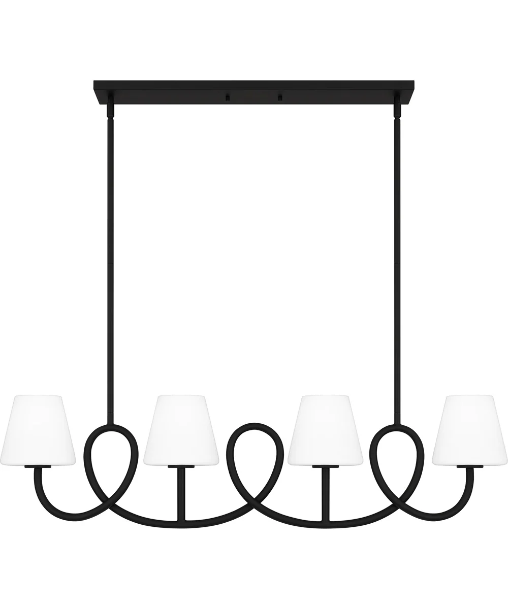Atkins Medium 4-light Island Light Matte Black - Image 3