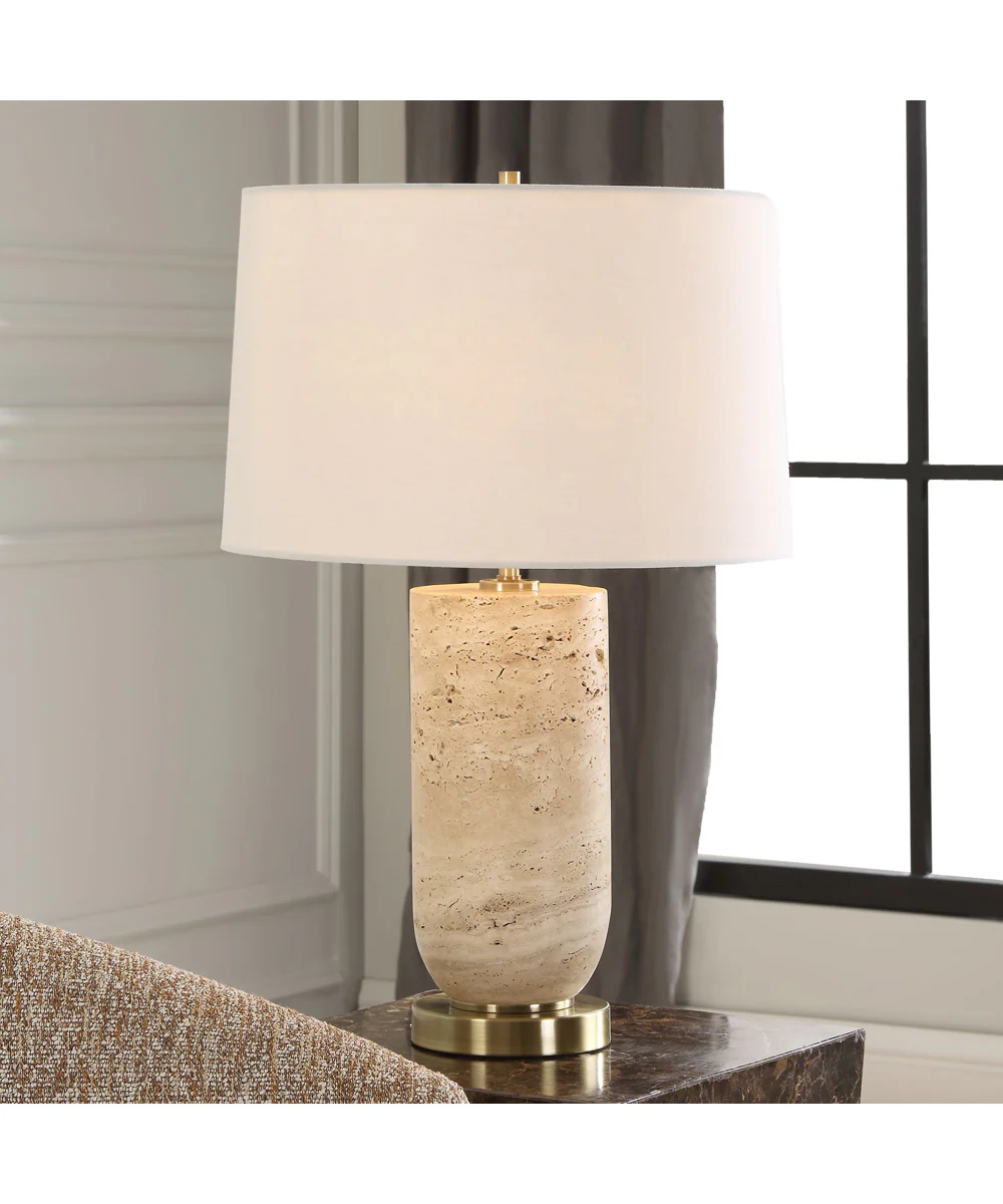 Aubrey Travertine Table Lamp - Image 2